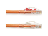 Black Box C6PC70-OR-100 CAT6 550-MHz Locking Snagless Stranded Ethernet Patch Cable - Unshielded (UTP), CM PVC (RJ45 M/M