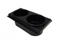 Havis C-CUP2-I-A06 Console, Accessory, Cup Holder, Internal Mount, 5.5" Mounting Space, 6° Angle, Dual