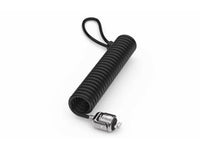 Compulocks CL15C T-bar Security Keyed Coiled Cable Lock Black