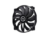 Thermaltake CL-F015-PL20BL-A Pure 20 DC Fan,200 x 200 x 30 mm,Fan Speed 800 RPM,Max. Air Pressure 0.996 mm-H2O,Max. Air Flow 129.639 CFM,Noise 28.2 Dba