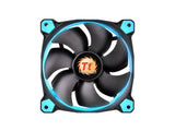 Thermaltake CL-F039-PL14BU-A Riing 14 Series High Static Pressure 140mm Circular Blue LED Ring Case/Radiator Fan CL-F039-PL14BU-A - Hydraulic bearings for silent