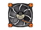 Thermaltake CL-F039-PL14OR-A Riing 14 High Static Pressure 140mm Circular LED Case Radiator Cooling Fan (Orange) - Hydraulic bearings for silent operation guarantee