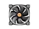 Thermaltake CL-F039-PL14WT-A Riing 14 Series High Static Pressure 140mm Circular White LED Ring Case/Radiator Fan CL-F039-PL14WT-A - Hydraulic bearings for silent
