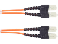 Black Box EFN110-020M-SCSC OM1 62.5/125 Multimode Fiber Optic Patch Cable - OFNR PVC, SC to SC, Orange, 20-m (65.6-ft.)