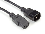 Black Box EPXR25 Power Cord Extension - IEC-60320-C13 to IEC-60320-C14, 2-ft. (0.6-m)
