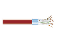 Black Box EVNSL0606A-1000 CAT6 400-MHz Solid Ethernet Bulk Cable - Shielded (F/UTP), CMR PVC, Red, 1000-ft. (304.8-m) Spool