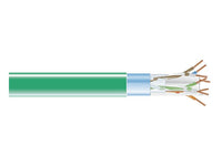 Black Box EVNSL0607A-1000 CAT6 400-MHz Solid Ethernet Bulk Cable - Shielded (F/UTP), CMR PVC, Green, 1000-ft. (304.8-m) Spool