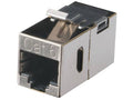 Black Box FM693 CAT6 Keystone Coupler - Shielded, Straight-Pin, Silver
