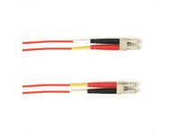 Black Box FOCMP10-002M-LCLC-RD OM3 50/125 Multimode Fiber Optic Patch Cable - OFNP Plenum, LC to LC, Red, 2-m (6.5-ft.), GSA, TAA/