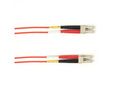 Black Box FOCMP62-010M-LCLC-RD OM1 62.5/125 Multimode Fiber Optic Patch Cable - OFNP Plenum, LC to LC, Red, 10-m (32.8-ft.), GSA, TAA/