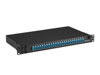 Black Box JPM385A Rackmount Preloaded Fiber Enclosure 1U, (24) Duplex LC Pair