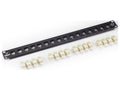 Black Box JPM390A Rackmount Fiber Panel with Connectors (unassembled) - 1U, (16) LC Duplex