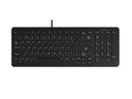 TG3 KBA-CK103S-BNUN-US Cleanable Sealed Black Keyboard; 103 Key Withstands Hospital Grade Cleaners and Wrapped in Silicone Skin: IP68 rated. Compact Notebook Style Layout W/ VESA Mounting Holes on the Bottom.