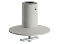 HAT Design Works 8312-124 Circular Desk Mount, Silver