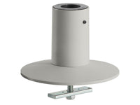 HAT Design Works 8312-124 Circular Desk Mount, Silver
