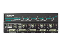 Black Box KV9604A Desktop KVM Switch - DVI-I with Transparent USB 2.0, Audio, 4-Port