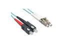 Axiom LCSC10GA-50M-AX LC/SC OM3 Fiber Cable 50m, Aqua