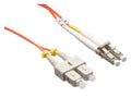 Axiom LCSCMD5O-80M-AX LC/SC OM2 Fiber Cable 80m, Orange