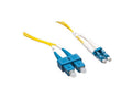 Axiom LCSCSD9Y-7M-AX LC/SC OS2 Fiber Cable 7m, Yellow