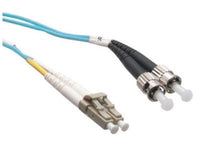 Axiom LCSTOM4MD7M-AX LC/ST OM4 Fiber Cable 7m, Aqua