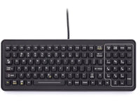 iKey SLK-101C-M-USB Backlit Mobile Industrial Keyboard with QuickLock - 10-Key Numeric Pad - 12 Function Keys