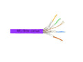 Weltron T2404L6A-PASH-PL CAT6A STRANDED SHIELDED CABLE PURPLE