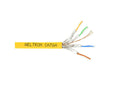 Weltron T2404L6A-PASH-YL CAT6A STRANDED SHIELDED CABLE YELLOW