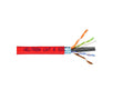Weltron T2404L6SHP-RD CAT6 Solid FTP CMP RED 1000 TAA Complia