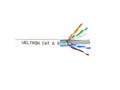 Weltron T2404L6SH-WH 1000FT WHITE CAT6 550MHZ SOLID FTP CABLE