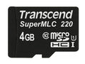 Transcend TS4GUSD220I 4GB microSD U1, SLC mode, Wide Temp. MLC