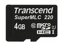 Transcend TS4GUSD220I 4GB microSD U1, SLC mode, Wide Temp. MLC