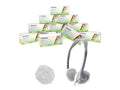 HamiltonBuhl HYGENXWR25 EAR Covers SM WHT 600 PR