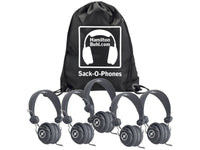 HamiltonBuhl SOP-FVGRY Sackophones 5 Gray FV Headsets