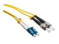 Axiom AXG92712 LC/ST OS2 Fiber Cable 2m - TAA, Yellow