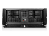 iStarUSA D416-DE6BK KIT 4U Cmpct 6X3.5IN Trayls BLK