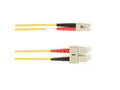 Black Box FOCMRSM-015M-SCLC-YL SM FO Patch Cable Duplx, PVC, YL, SCLC
