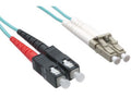 Axiom AXG96705 LC/SC OM4 Fiber Cable 60m - TAA, Aqua