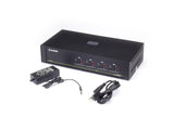 Black Box SS4P-DVI-4X4-UCAC Secure KVM Matrix Switch, NIAP 3.0 Certified - 4 Users x 4 Sources, DVI-I, USB, Audio, CAC, 