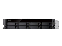 QNAP TS-877XU-RP-1200-4G-US 2U 8-Bay Rackmount NAS/iSCSI IP-SAN with Redundant Power Supply, AMD Ryzen 3 1200 4-core 3.1 GHz processor, 4GB DDR4 RAM (max 64GB), 8x 2.5/3.5 SATA