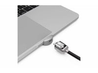 Compulocks UNVMBPRLDG01KL Ledge Lock Adapter for MacBook Pro 13IN M1 & M2 with Keyed Cable Lock Silver