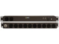 Vertiv 38061 Basic, Surge, 20A, 120V, Horizontal, (12) NEMA 5-20R, breakered, 10 ft power cord with L5-20P, Black Powder Coat