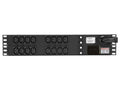 Vertiv 38129 Basic, Standard, 30A, 208V, Horizontal, (16) IEC C13, breakered, 10 ft power cord with L6-30P, Black Powder Coat
