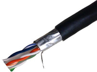 Weltron T2404L6PASH-BK 1000FT BLACK CAT6 550MHZ STRANDED STP CA