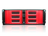 iStarUSA D-407SE14-RD-TS859 KIT-4U RM 8INLCD & 14 PCI Red