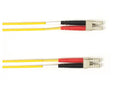 Black Box FOCMRM4-030M-LCLC-YL OM4 50/125 Multimode Fiber Optic Patch Cable - OFNR PVC, LC to LC, Yellow, 30-m (98.4-ft.), GSA, TAA/