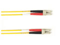 Black Box FOLZH50-002M-LCLC-YL OM2 50/125 Multimode Fiber Optic Patch Cable - LSZH, LC to LC, Yellow, 2-m (6.5-ft.), GSA, TAA/