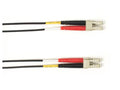 Black Box FOLZHM4-002M-LCLC-BK OM4 50/125 Multimode Fiber Optic Patch Cable - LSZH, LC to LC, Black, 2-m (6.5-ft.), GSA, TAA/