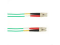 Black Box FOCMP10-025M-LCLC-GN OM3 50/125 Multimode Fiber Patch Cable OFNP Plenum LC-LC GN 25M