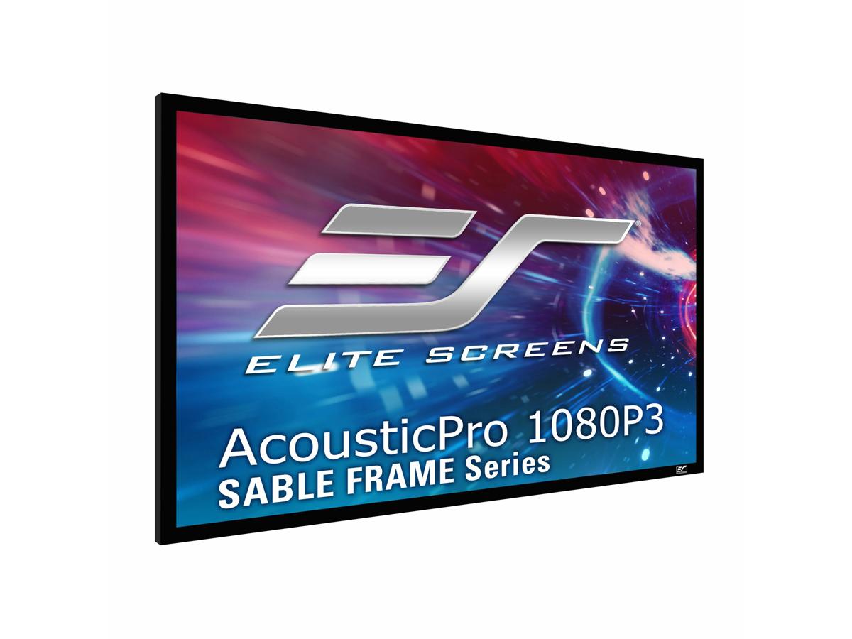Elite Screens ER135WH1-A1080P3 Sable Frame AcousticPro1080P3… – Silarius