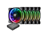 Thermaltake CL-F057-PL14SW-A Riing Plus 140MM RGB Case FAN- 5 Pack